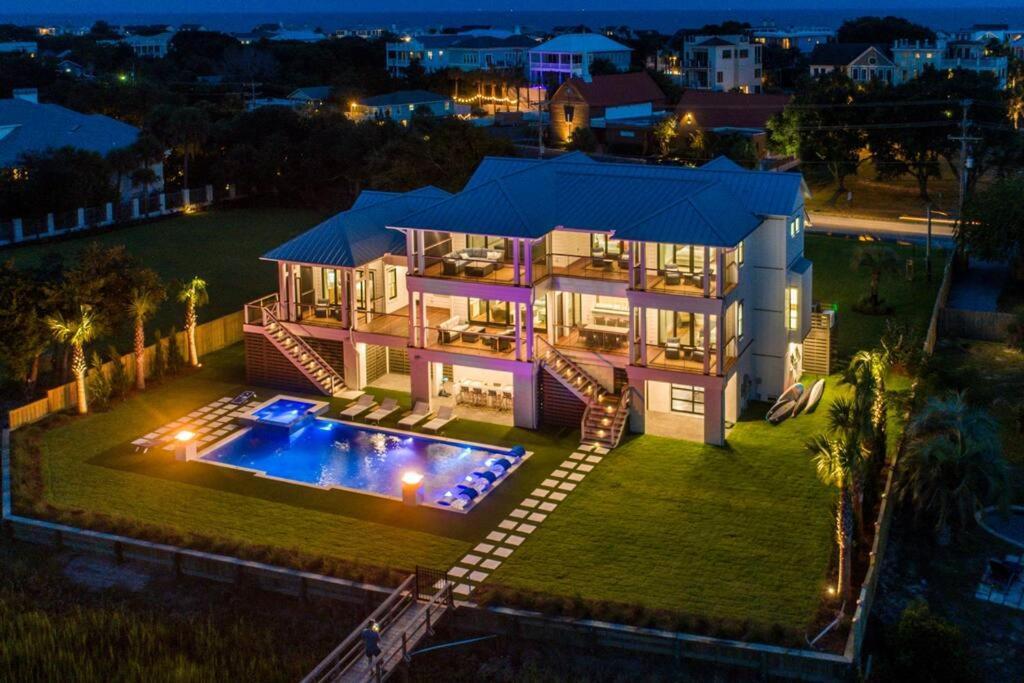 جزيرة النخيل New Waterfront Home With Deep Water Dock المظهر الخارجي الصورة