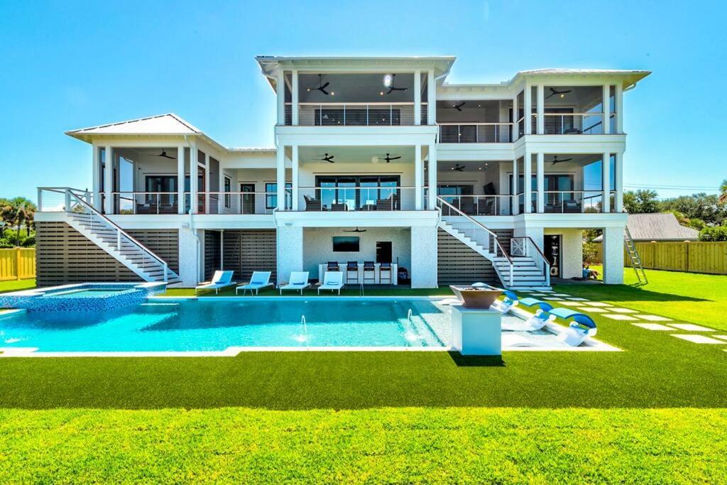 جزيرة النخيل New Waterfront Home With Deep Water Dock المظهر الخارجي الصورة