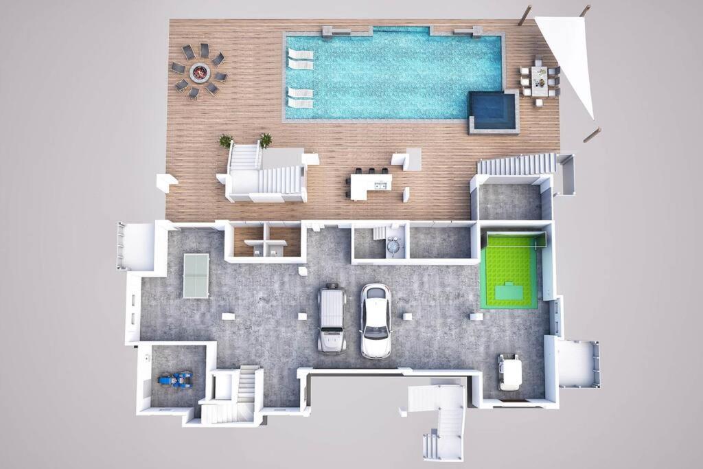 جزيرة النخيل New Waterfront Home With Deep Water Dock المظهر الخارجي الصورة